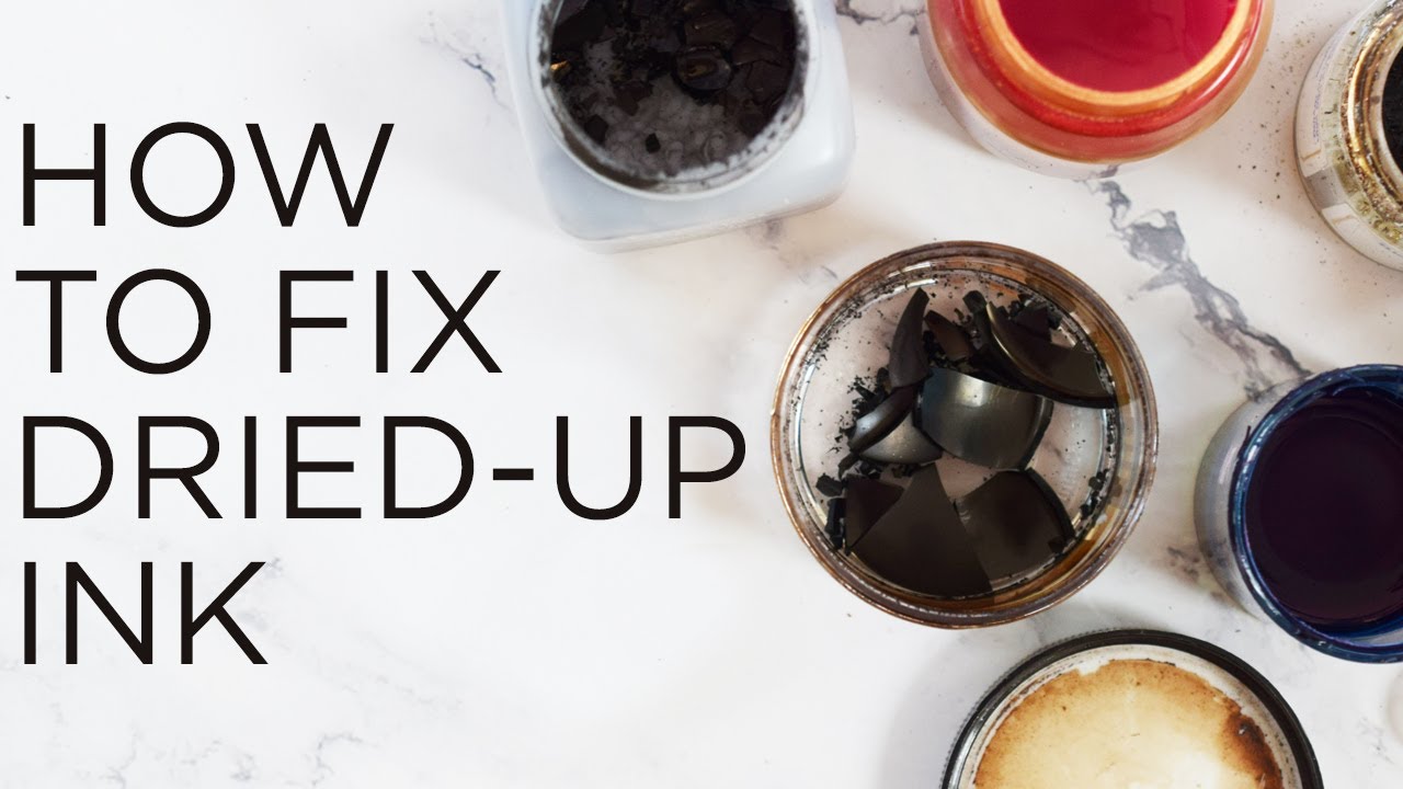 How to Fix Dried-Up Calligraphy Ink