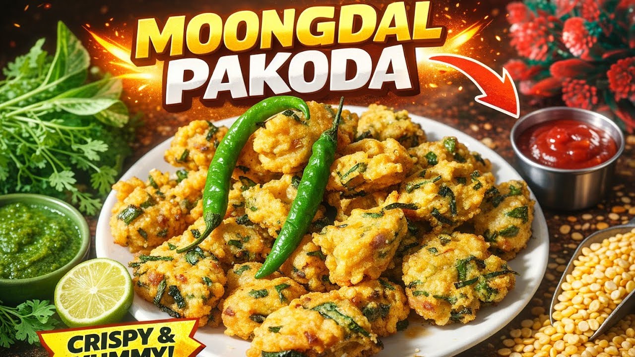 मूगदाल का नया पकोड़ा//moongaal pakoda recipe@Amaira_Foods 