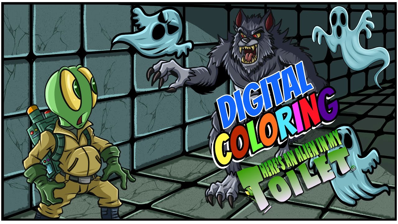 Saturday Morning Drawing - Digital Coloring Comics for Book 7