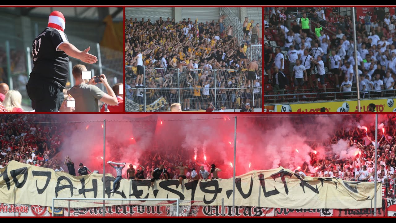 HFC - Dynamo Dresden 0:2 I Choreo, Pyro, Stimmung (06.08.2022)
