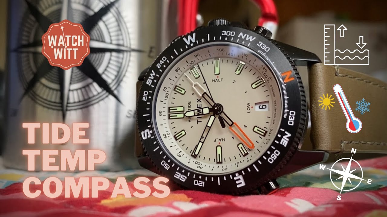 Timex с сапфировым стеклом! Компас Expedition North Tide-Temp-Compass | Подробная распаковка