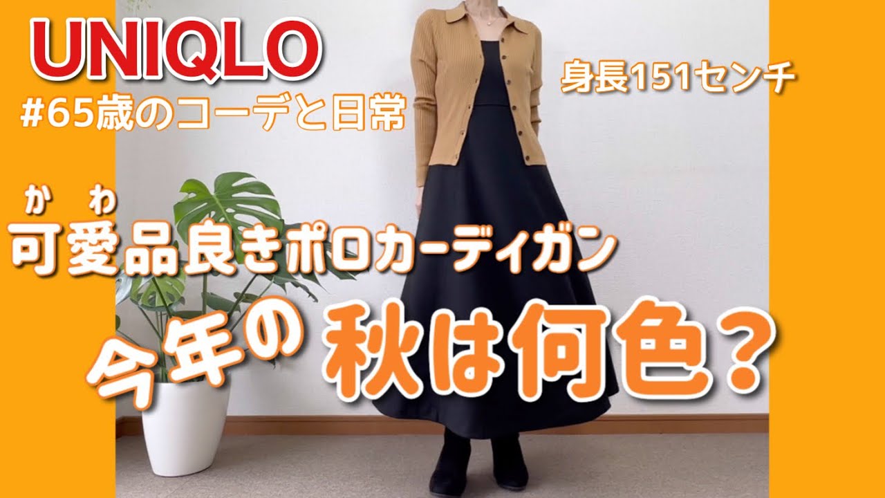 【60代コーデ110】ユニクロ秋物ポロカーディガ着回し/整体良き/墓じまいその後/65歳の日常/低身長