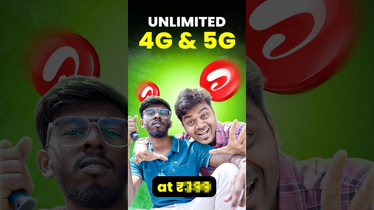 Airtel-ன் அதிரடி Offer 🔥 New UNLIMITED 5G & 4G Data😱  #shorts