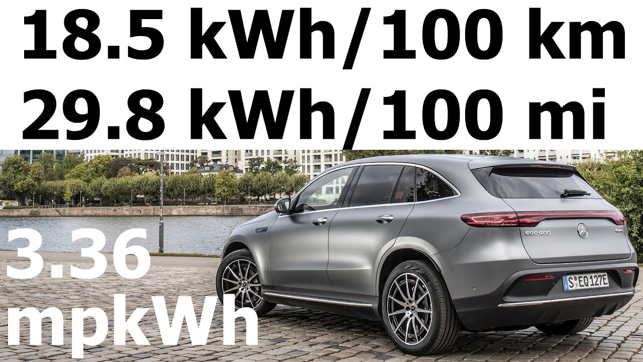 Mercedes EQC 400 4Matic: city energy power consumption (economy), real-life test mpkWh :: [1001cars]