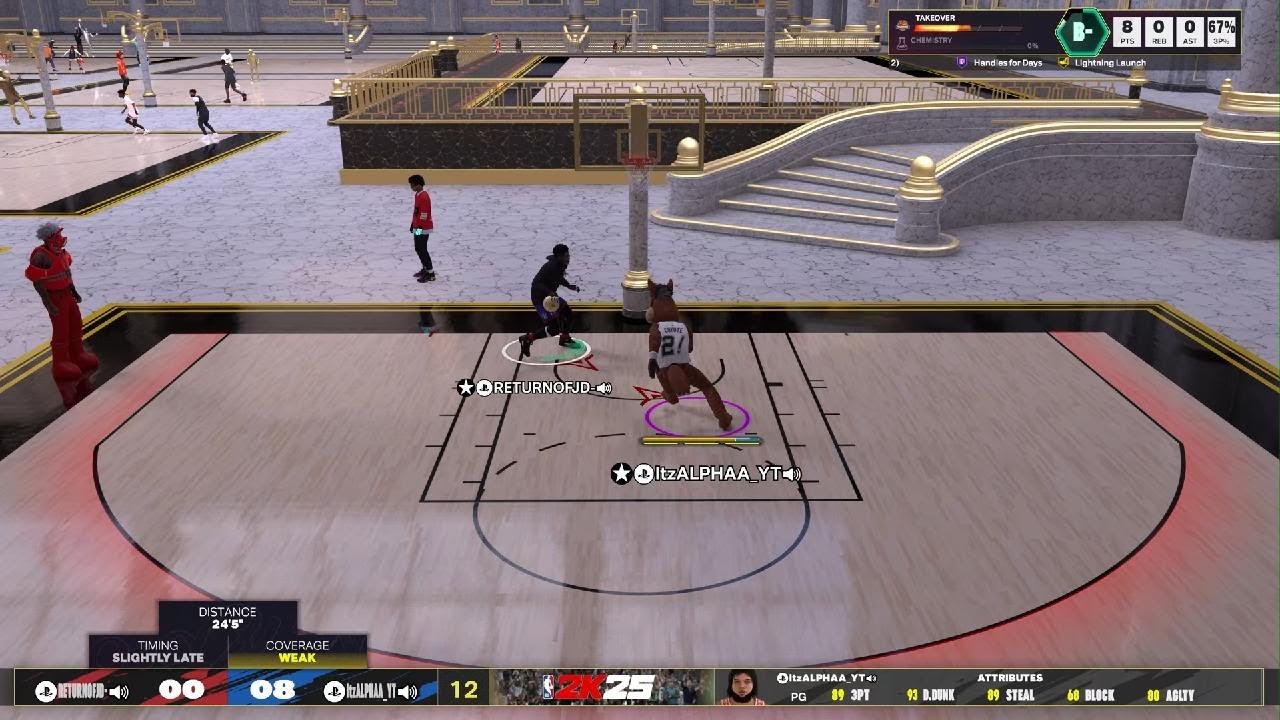 V3 vs V2 1v1 #nba2K25 End of year 1s court on 6’4 lamonsta build NBA 2K25_20250810