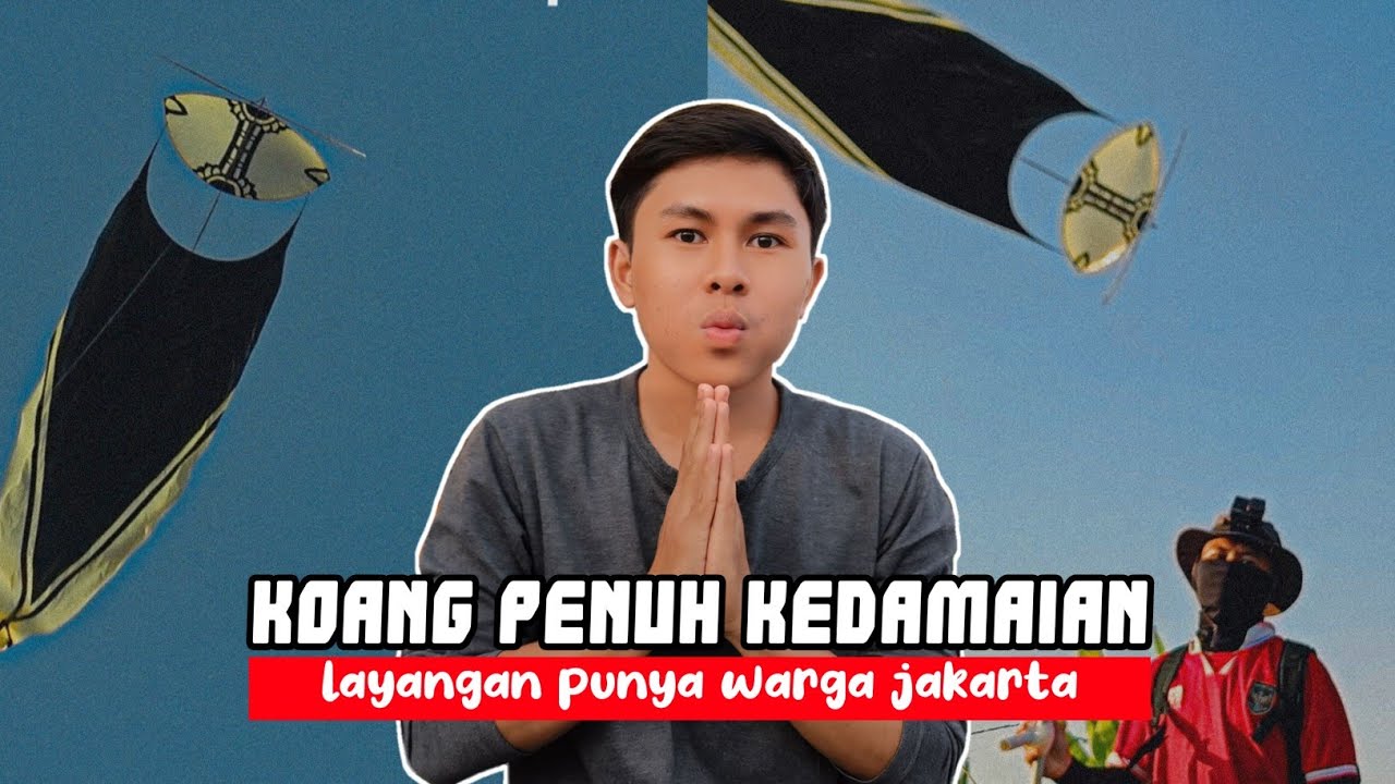 AMAN DI ANGIN SEPOI‼️Aku Nyobain Bikin Layangan Koang Kalung Punya Warga Jakarta - TERBANGNYA KALEM