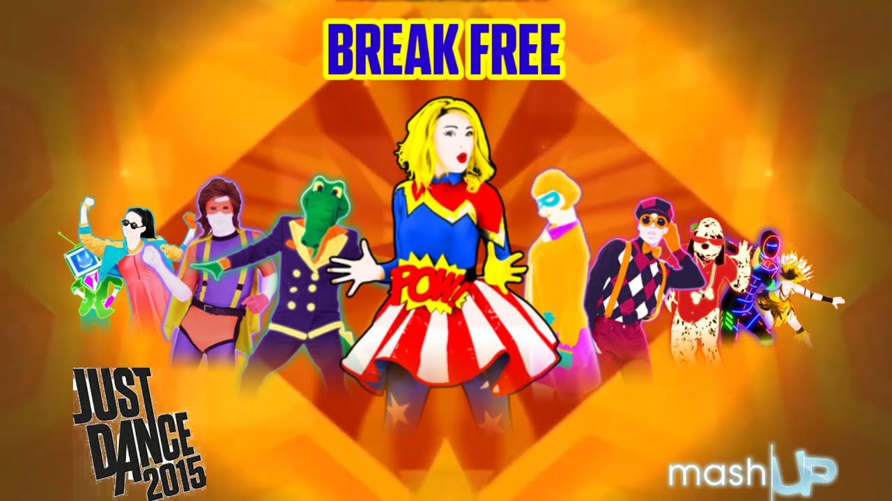Just Dance 2015 Ariana Grande Ft. Zedd-Break Free (Fanmade mashup) (Comicos)