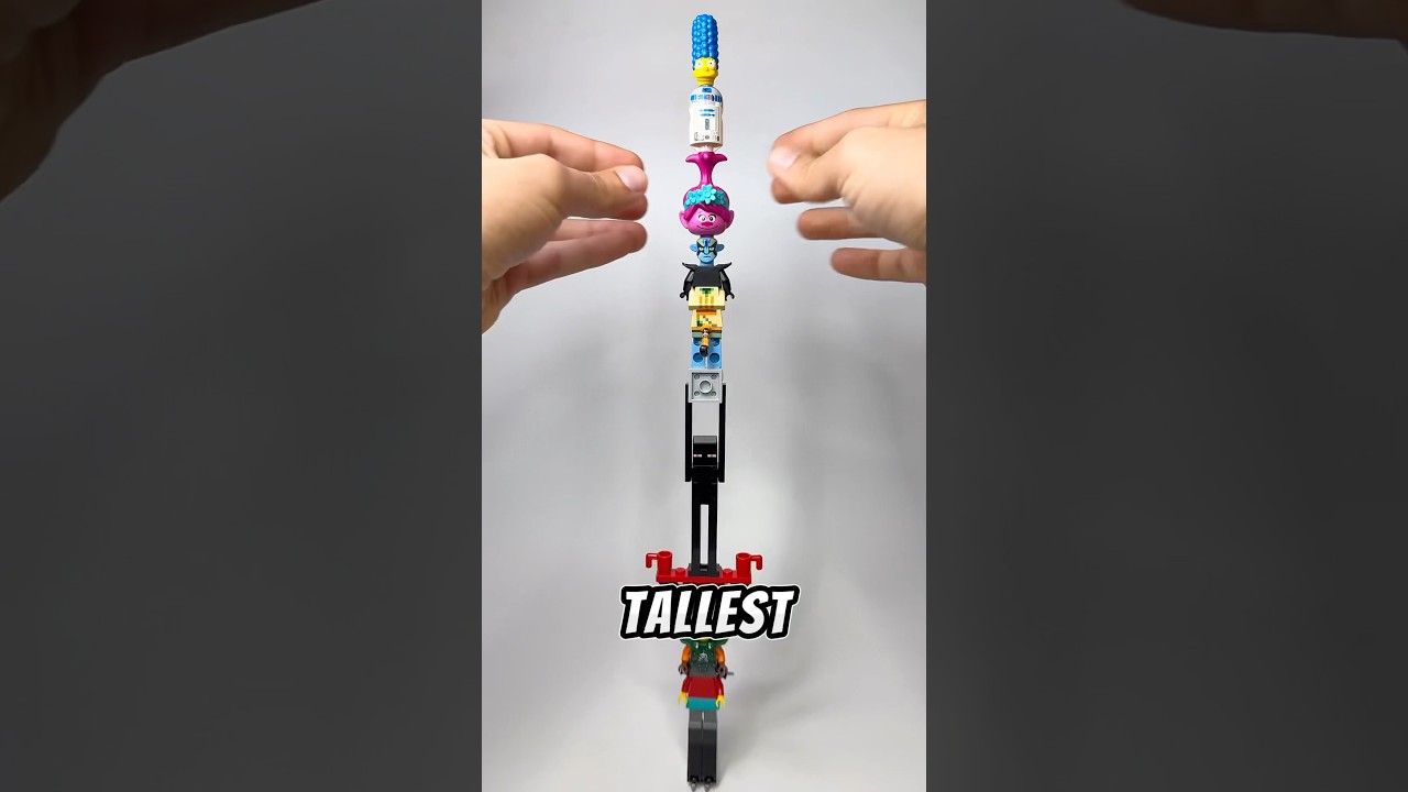 I Made The Tallest LEGO Minifigure Ever #lego #legos #shorts