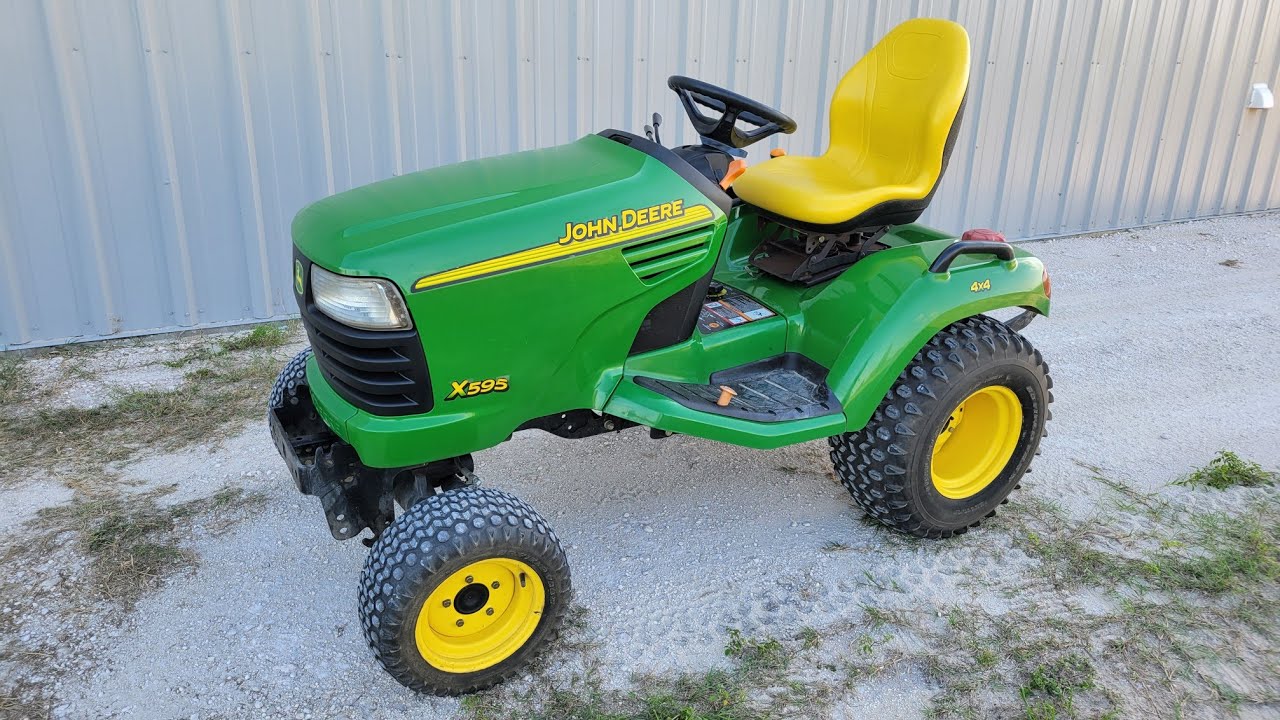 I bought a John Deere X595 garden tractor