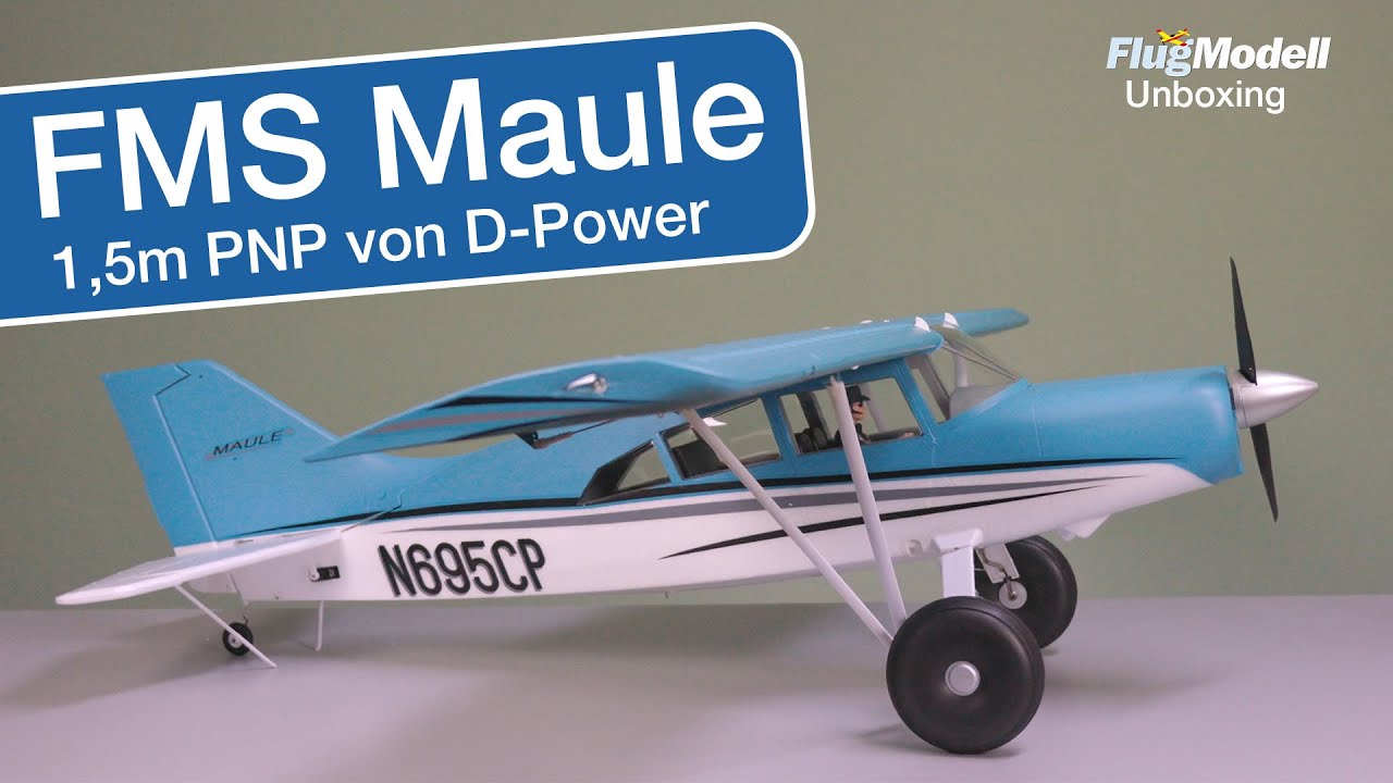 FMS Maule von D-Power – 1,5-m-PNP-Modell im Unboxing von FlugModell
