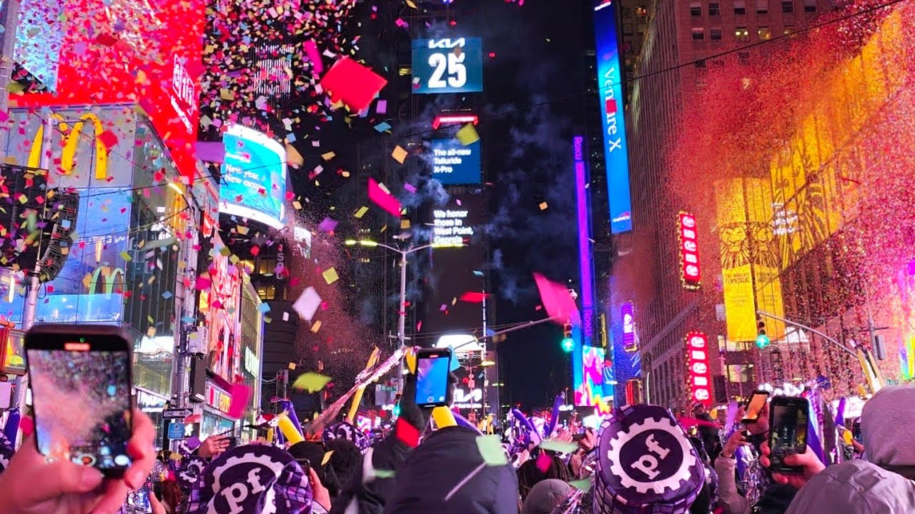 Countdown and Ball Drop 2026 Times Square New Year's Eve NYC 🎉