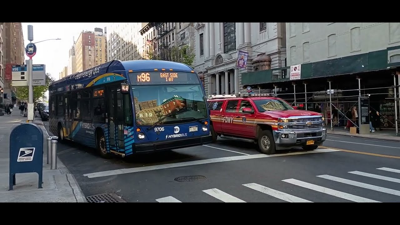 NovaBus LFS #9706 at 96 Street & Lexington Avenue