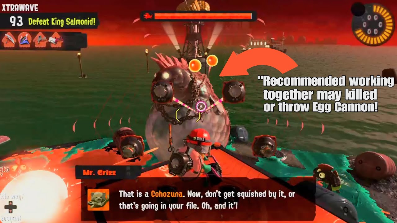 Splatoon 3 Salmon Run - Defeat Cohozuna Boss Salmonid 