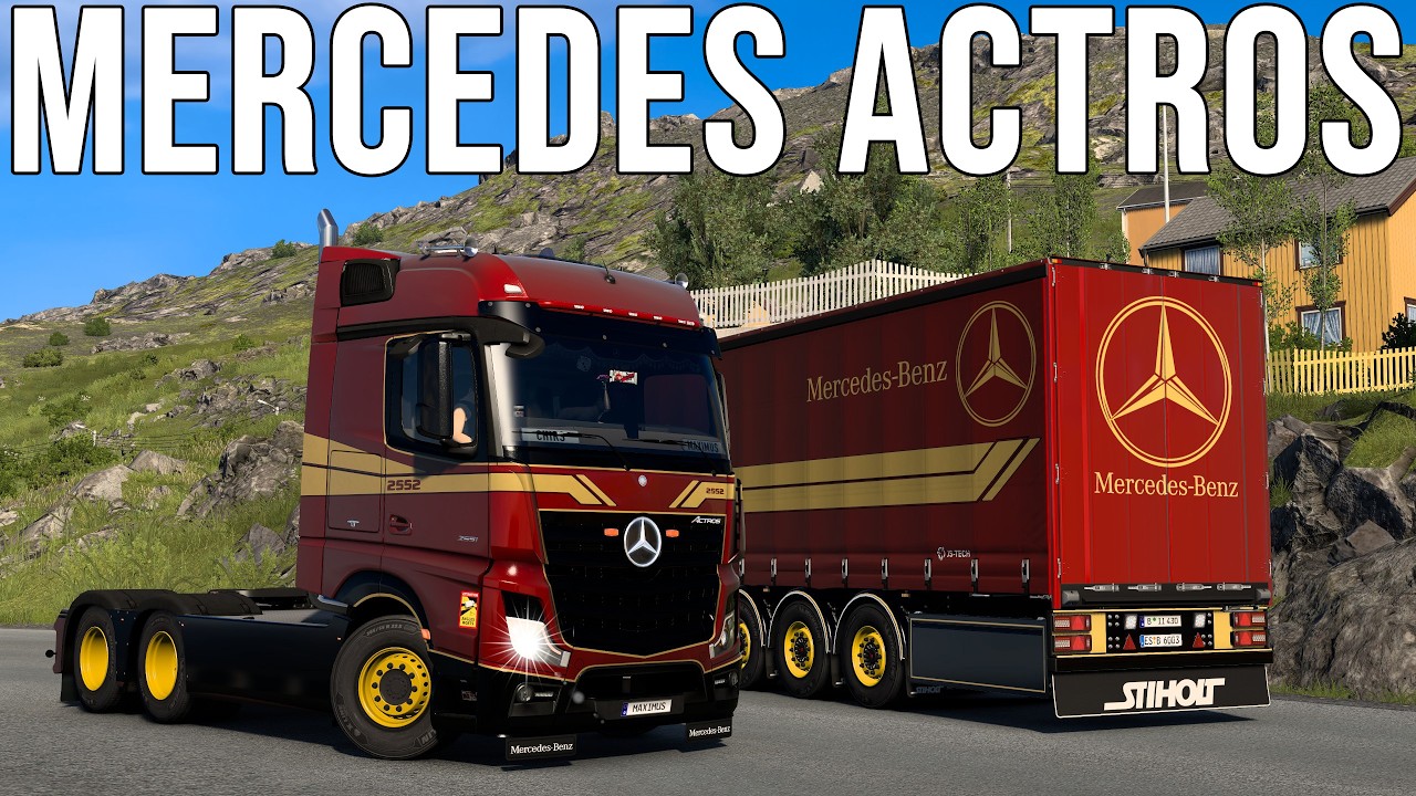 ETS2 Mercedes-Benz ACTROS MP4 GOLD EDITION im Einsatz [3149] EURO TRUCK SIMULATOR 2