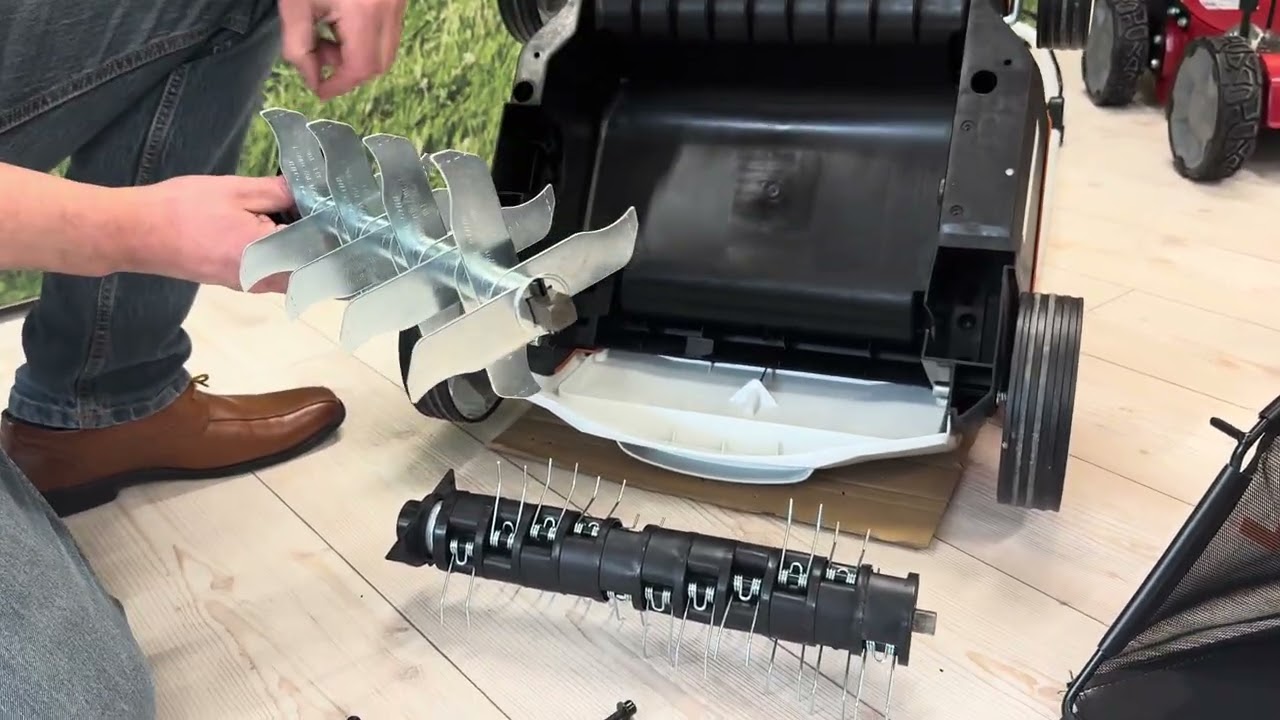 Stihl Akku-Vertikutierer RLA 240 / Messerwechsel auf Lüfterwalze / Umbau Erklärung
