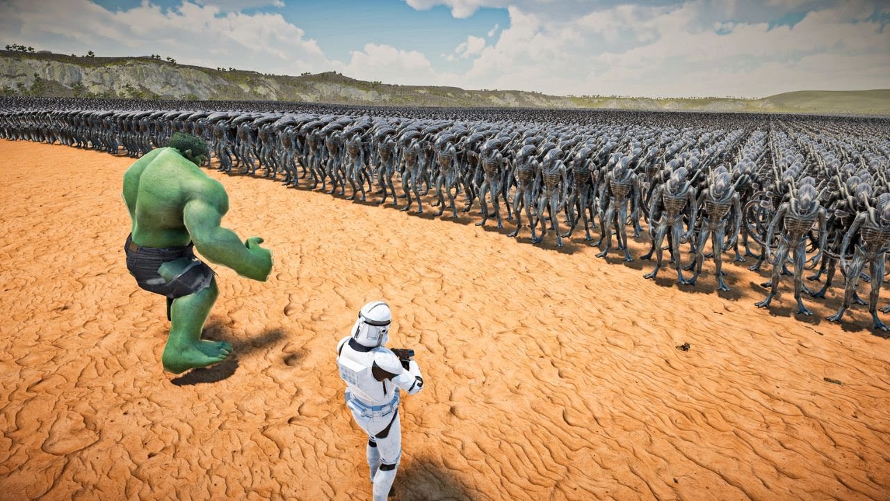 HULK & STORMTROOPER VS 1,000,000 ALIENS - Ultimate Epic Battle