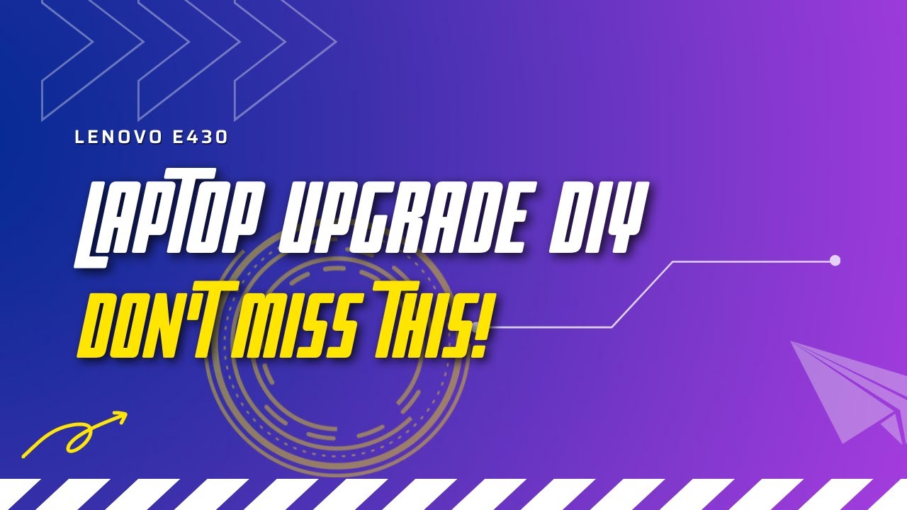 Lenovo E430 in depth CPU, ram and hard drive upgrade, from start to finish - Faster for Gaming