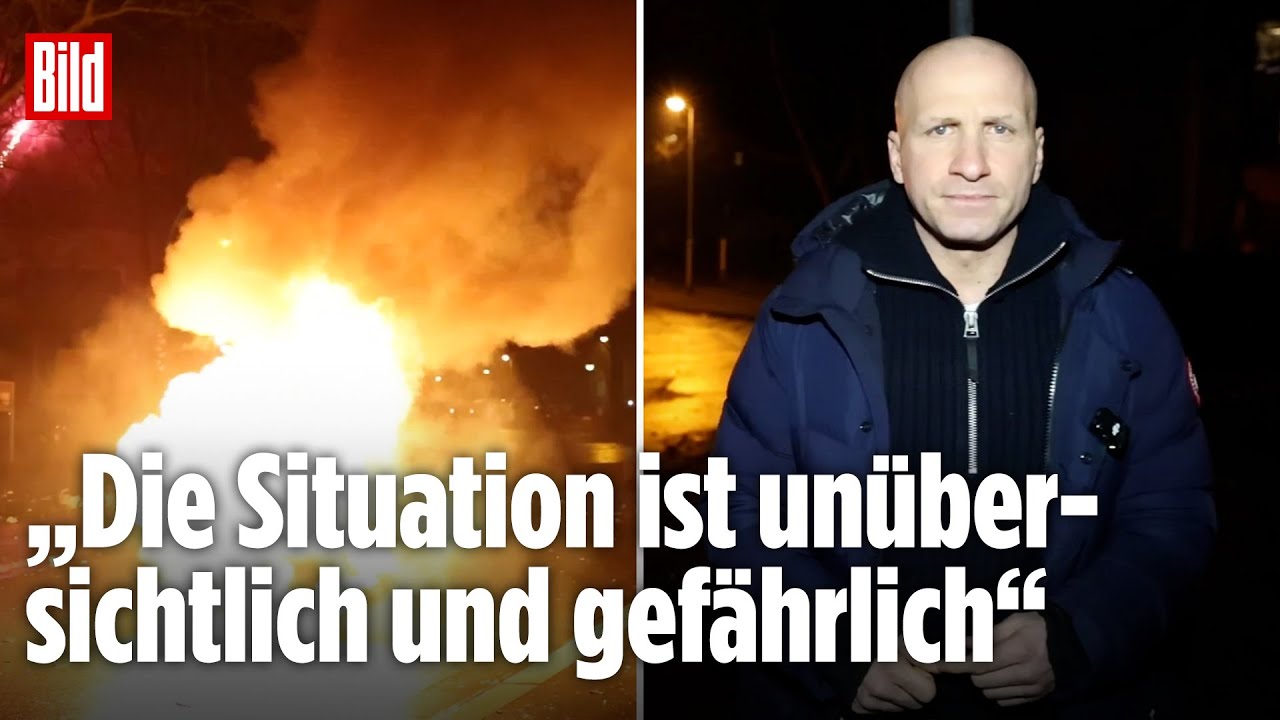 BARRIKADEN-BRAND IN ESSEN: Polizei im Gro&szlig;einsatz &ndash; Gewalt eskaliert auf offener Stra&szlig;e