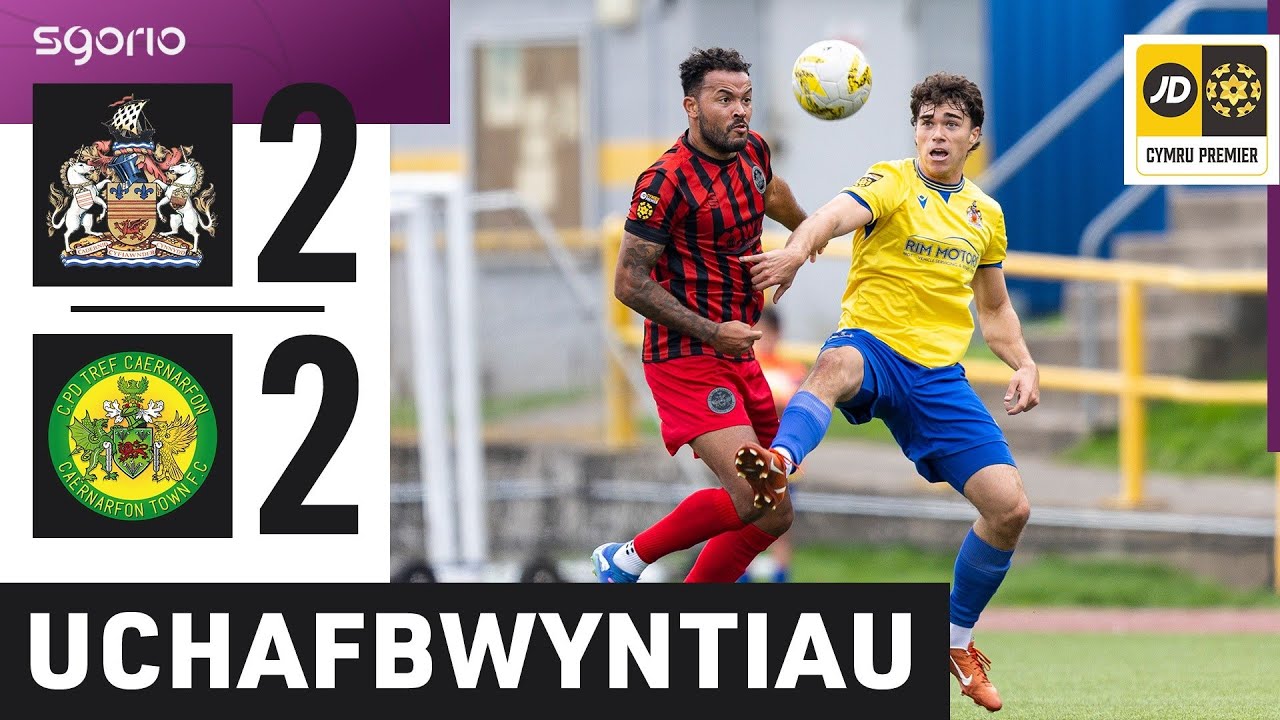 Uchafbwyntiau | Highlights: Y Barri 2-2 Caernarfon | Cymru Premier JD