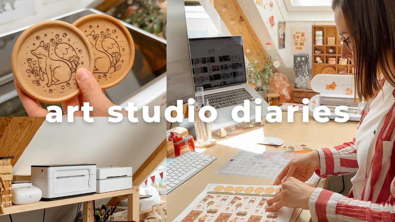 Много рисования и создания новых продуктов ✿ Small Business Studio Vlog 33