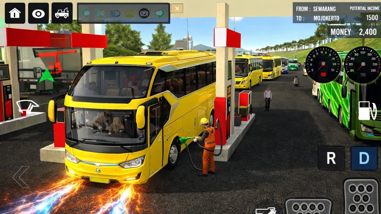 Euro Coach Bus Simulator 2026 - Yellow Coach Extreme Mountain Drive | Android Gameplay Part - 30