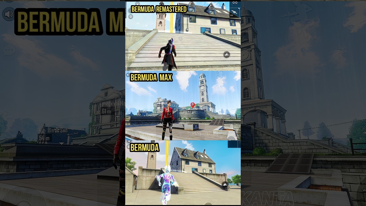 Bermuda VS Bermuda Max VS Bermuda Remastered 🔥 All Bermuda Map #srikantaff