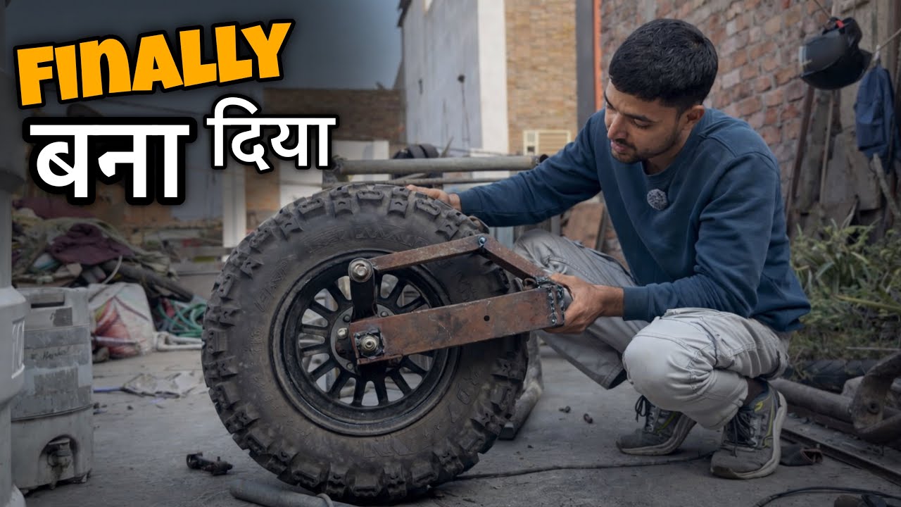 Finally हमने Rear Wheel Mount बना दिया 😃 // Homemade Reverse Trike / Vishal Skater
