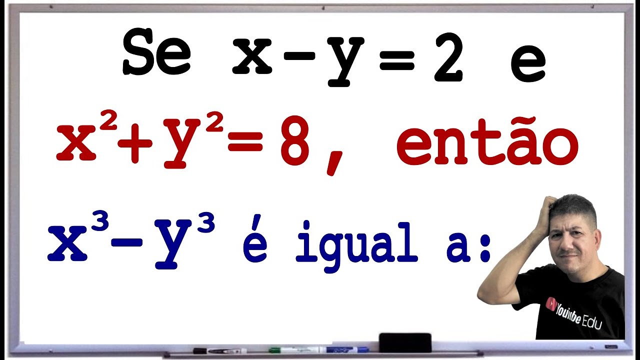QUESTÃO DE FATORAÇÃO - A DIFERENÇA DE DOIS CUBOS - Prof Robson Liers - Mathematicamente