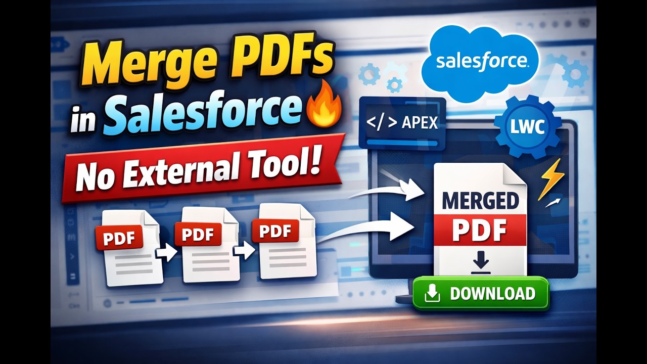 Merge Multiple PDFs in Salesforce (No External Tool Needed!) 🚀