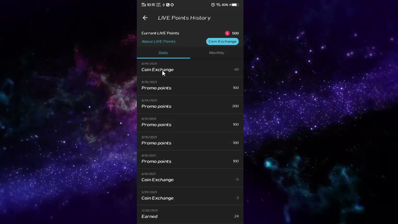 How to Exchange Live Points to Coins? | Reality App Weekly Short Tutorial