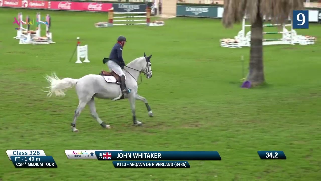 John Whitaker and Arqana De Riverland 1.40 Sunshine Tour - Vejer De La Frontera 12/03/2024