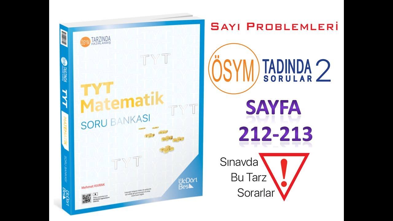 SAYI PROBLEMLERİ ÖSYM TADINDA 2 (345 TYT MATEMATİK 2025)