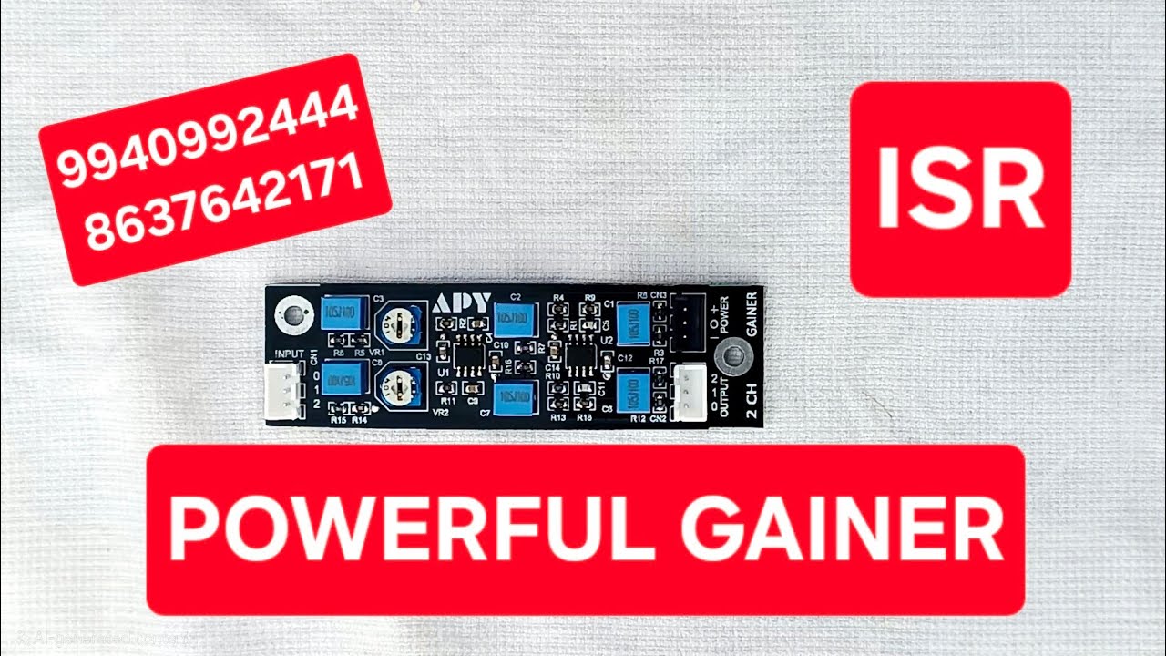 APY 2 Channel Gainer for Powerful Audio | ISR Audio Machine