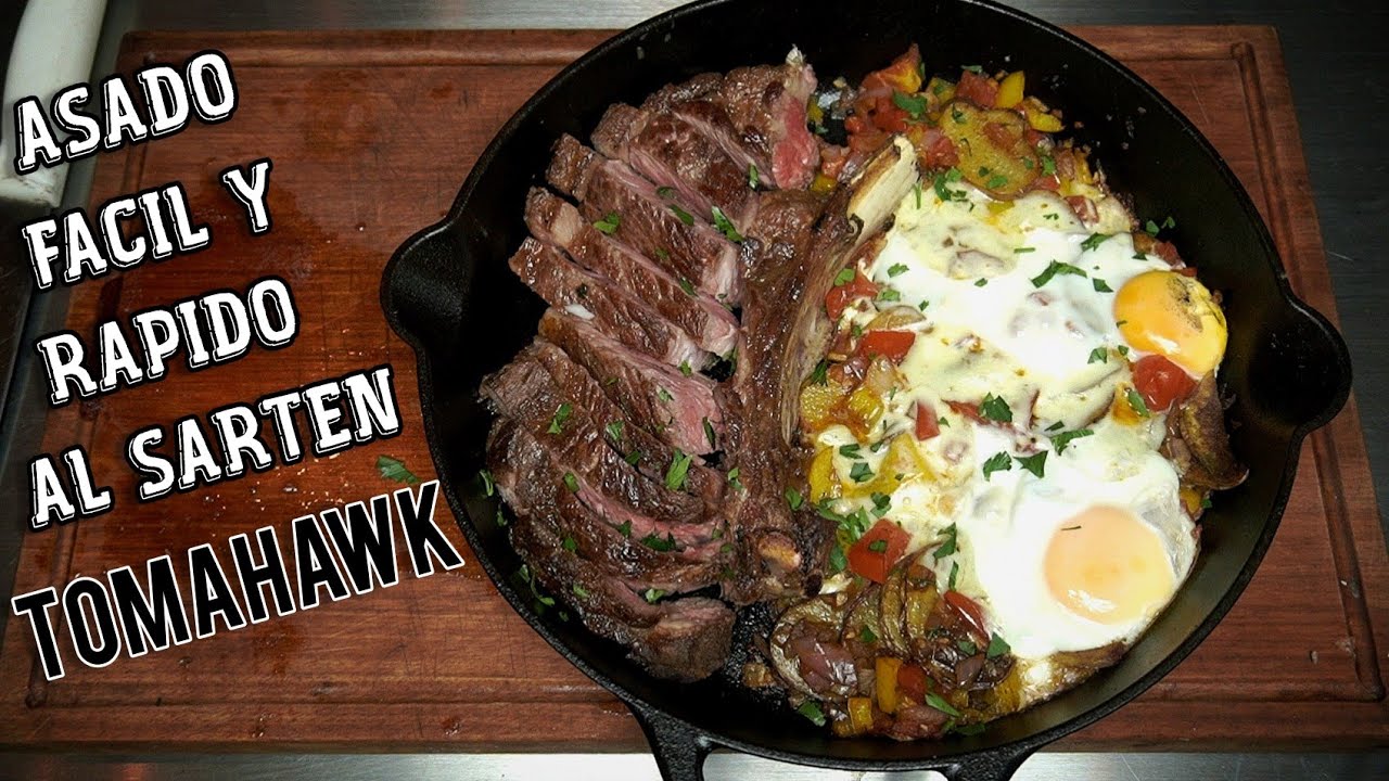 TOMAHAWK en sartén de hierro | corte premium
