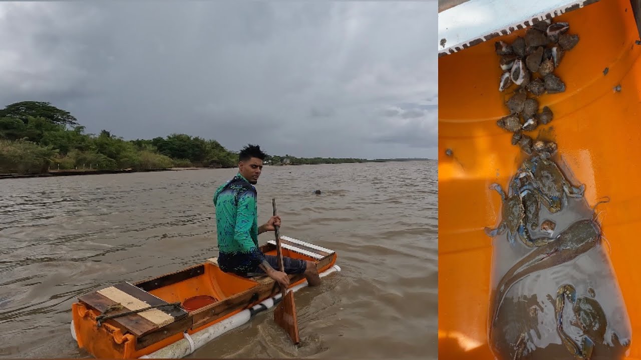 Sailing the Gulf of Paria with a Boat made from a Barrel‼️🇹🇹😱What Will We Catch?😱👀