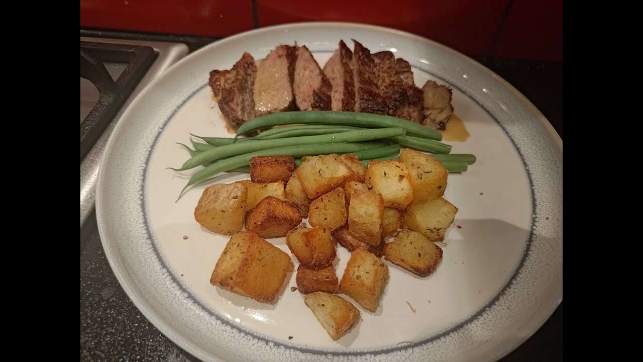 Super Simple Steak and Potatoes - Steak with Peppercorn Sauce and Parmentier Potatoes