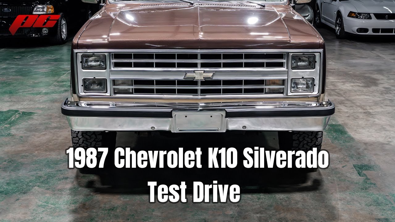 *SOLD* 1987 Chevrolet K10 Silverado Test Drive-350-Auto-AC-97K Miles