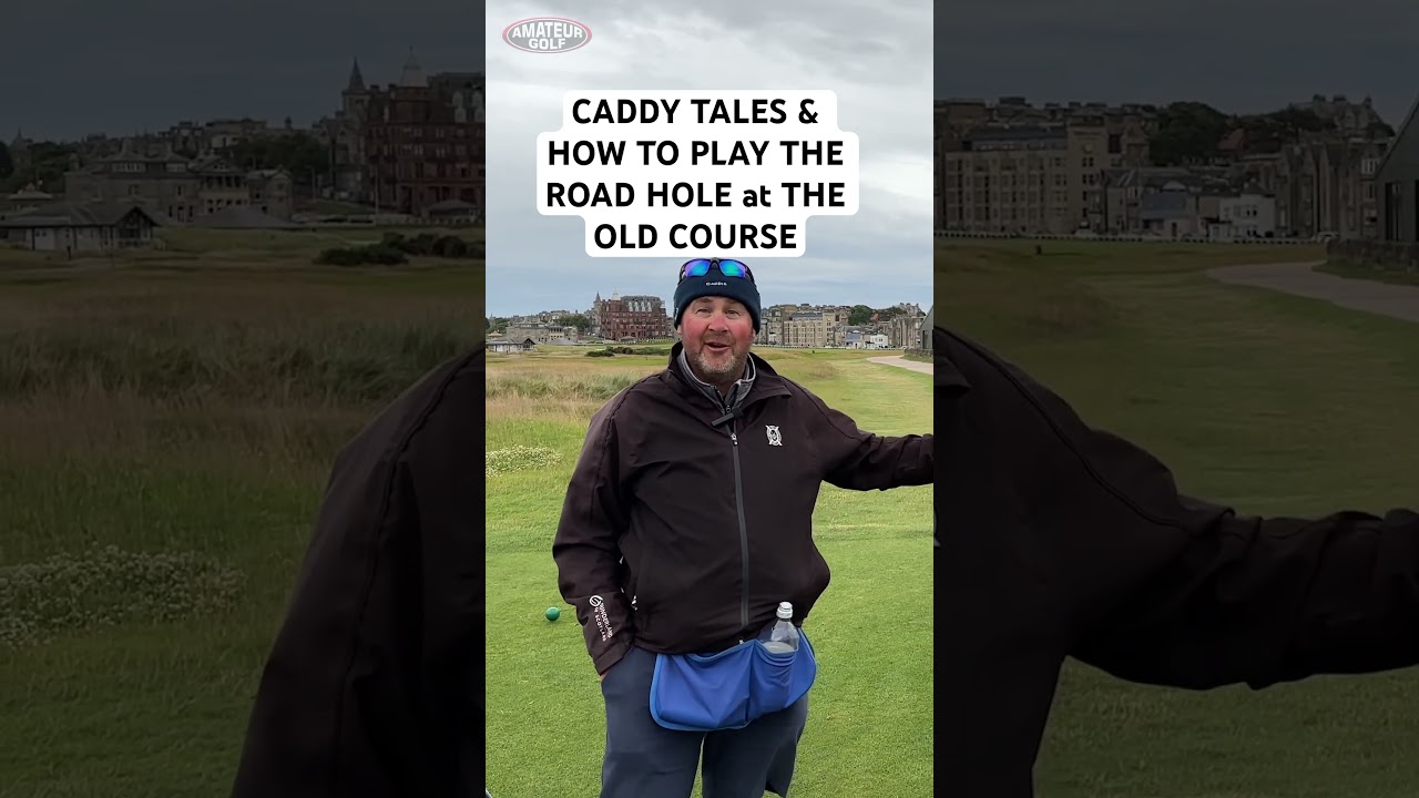 Caddy takes and advice on playing No. 17 at The Old Course @thehomeofgolf