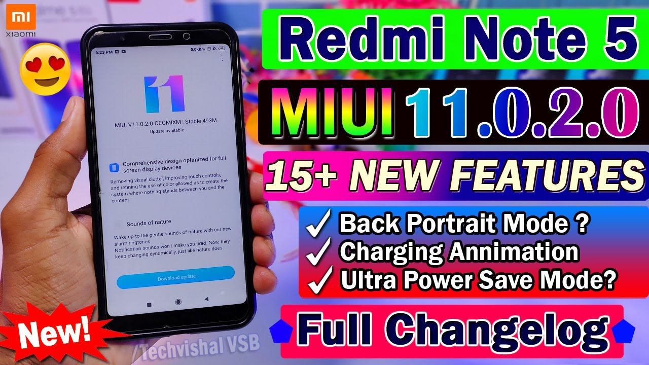 Redmi Note 5 MIUI 11.0.2.0 Stable Update Changelog | 15+ New Features | Redmi Note 5 MIUI 11 Update