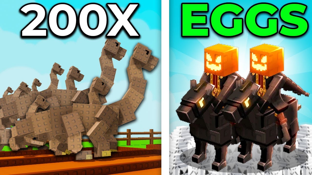 Using BRONTOSAURUS to HATCH 200 SPOOKY EGGS in Grow A Garden!