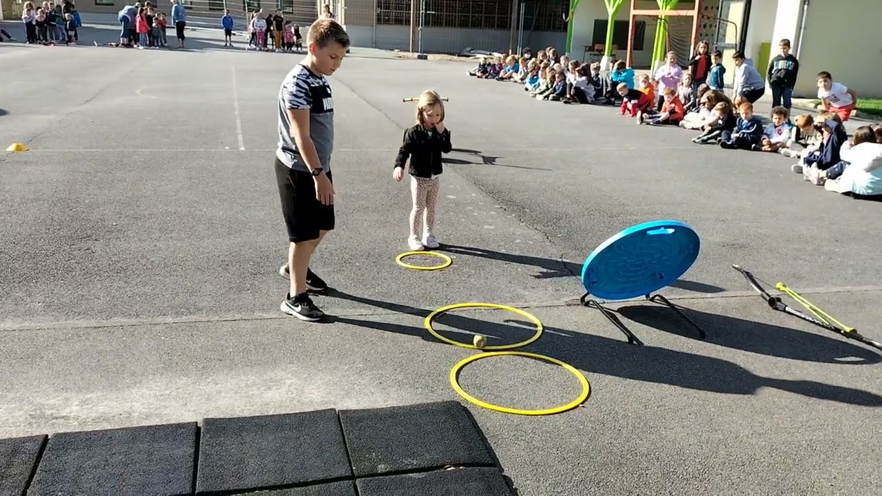 biathlon à l'école 😁