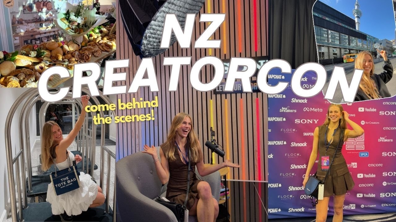 NZ CREATORCON- travelling to Auckland, the craziest food & come behind the scenes!