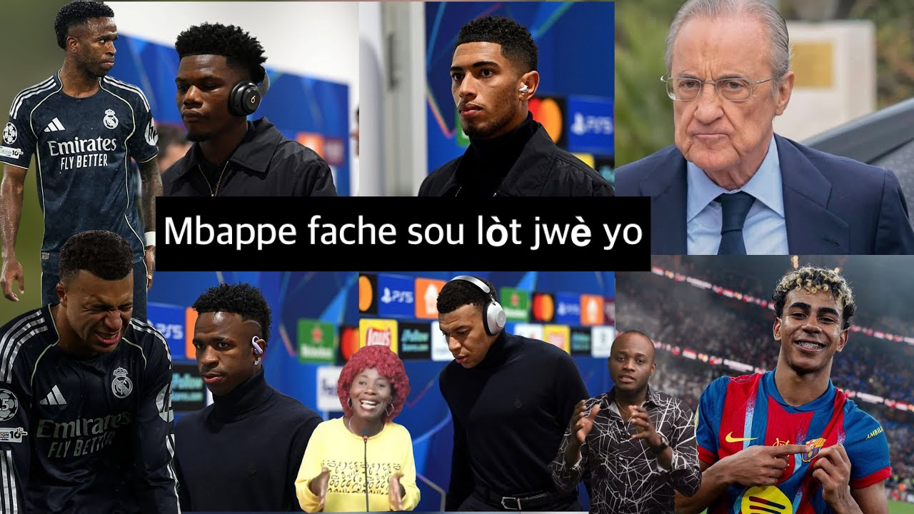 Mbappe fache anpil sou lòt jwè Real Madrid yo ki pap fè pyès efò/ Raphinha dil te metite ballon dò a