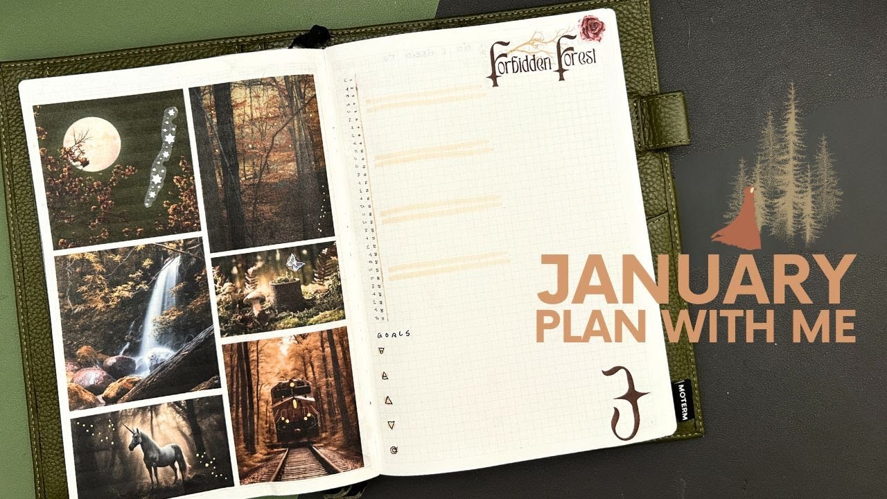Plan With Me⚡Forbidden Forest 🌲 January 2025 #samhainpsalms