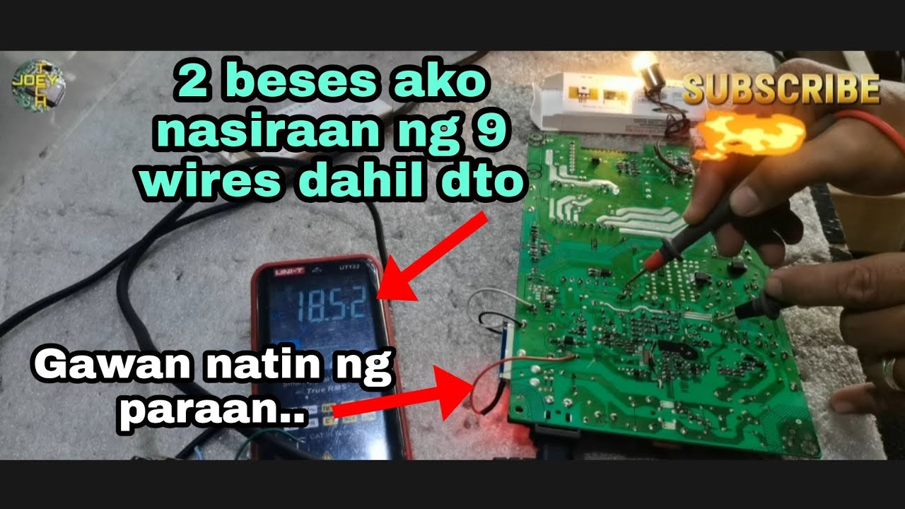 9 wires power module installation for Hisense 55