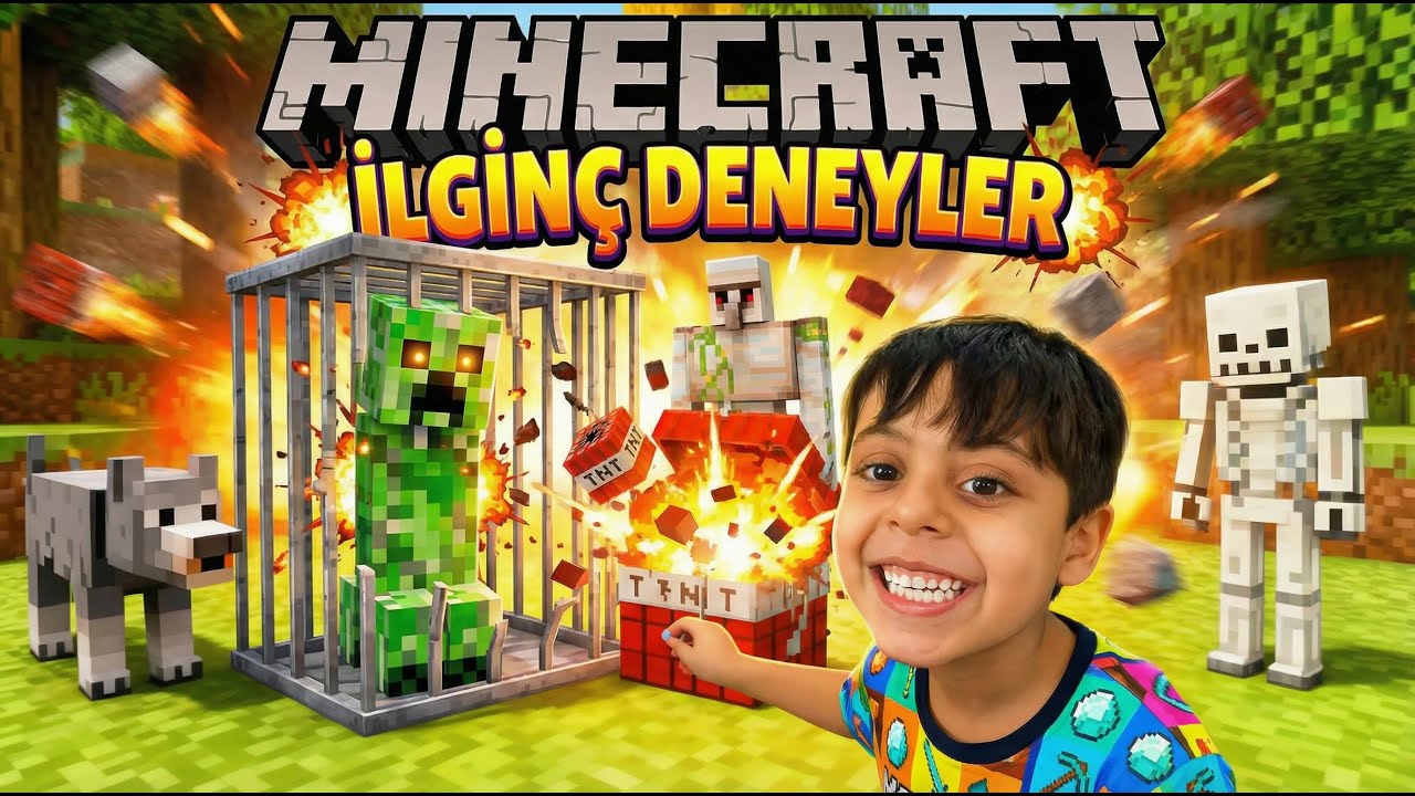 İLGİNÇ DENEYLER!! MİNECRAFTTA İLGİNÇ DENEMLER #minecraft #oyun #eğlence #java #babaoğul #gaming