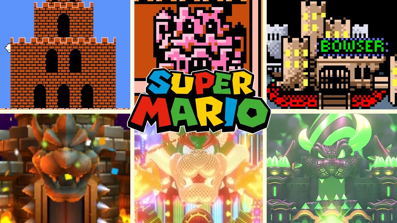 SUPER MARIO SERIES - All Final Castles (1985-2025)
