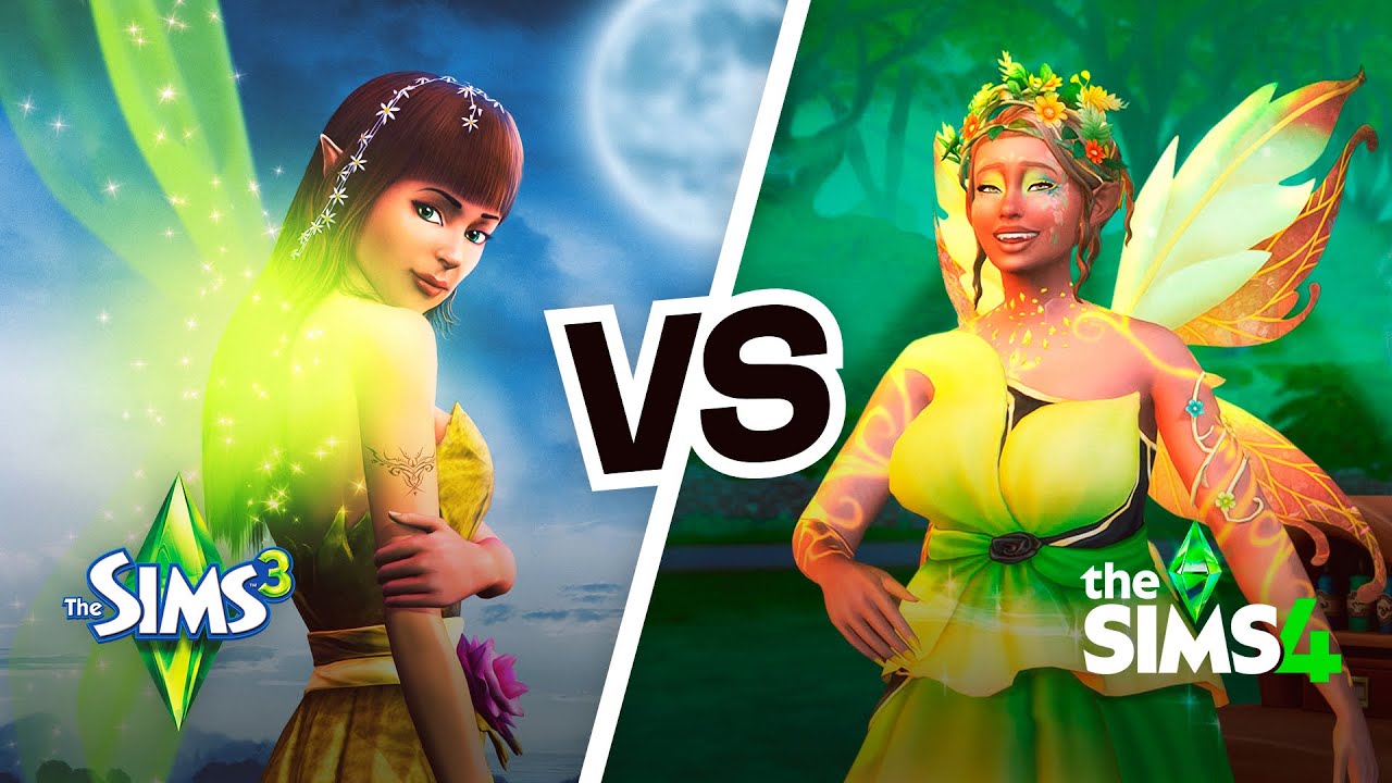Где Феи лучше? / The Sims 3 vs The Sims 4