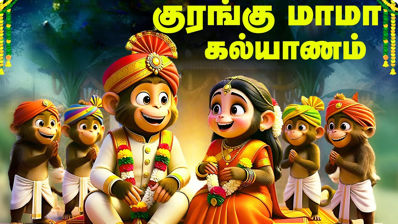 குரங்கு மாமா கல்யாணம் | Kurangu Kalyanam - Tamil Kids Song | Tamil Rhymes for Children |kidone tamil