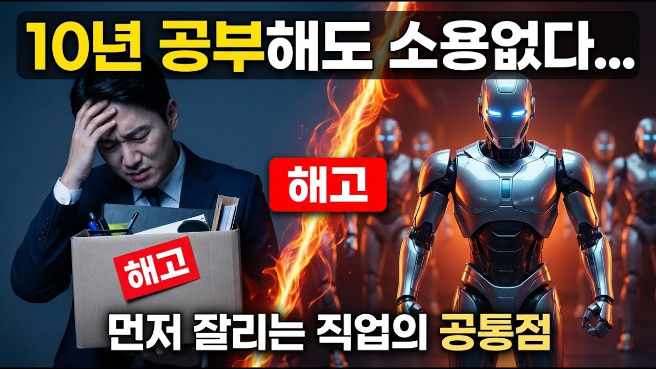 “10년 공부해도 소용없다… 먼저 잘리는 직업의 공통점”